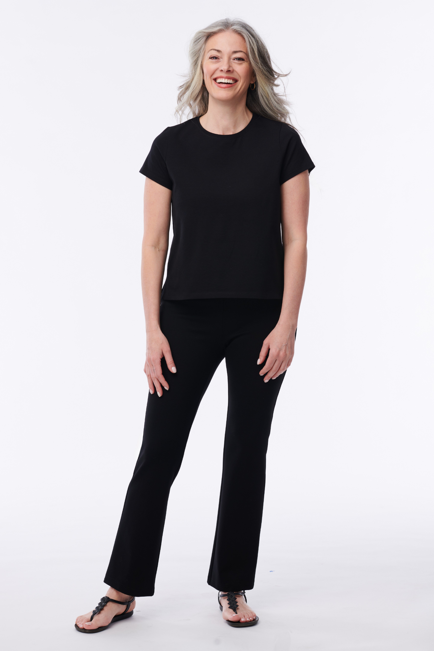 Helene Clarkson Design Albi Cotton T-Shirt with short sleeves and round neckline, casual shirt for everyday wear.