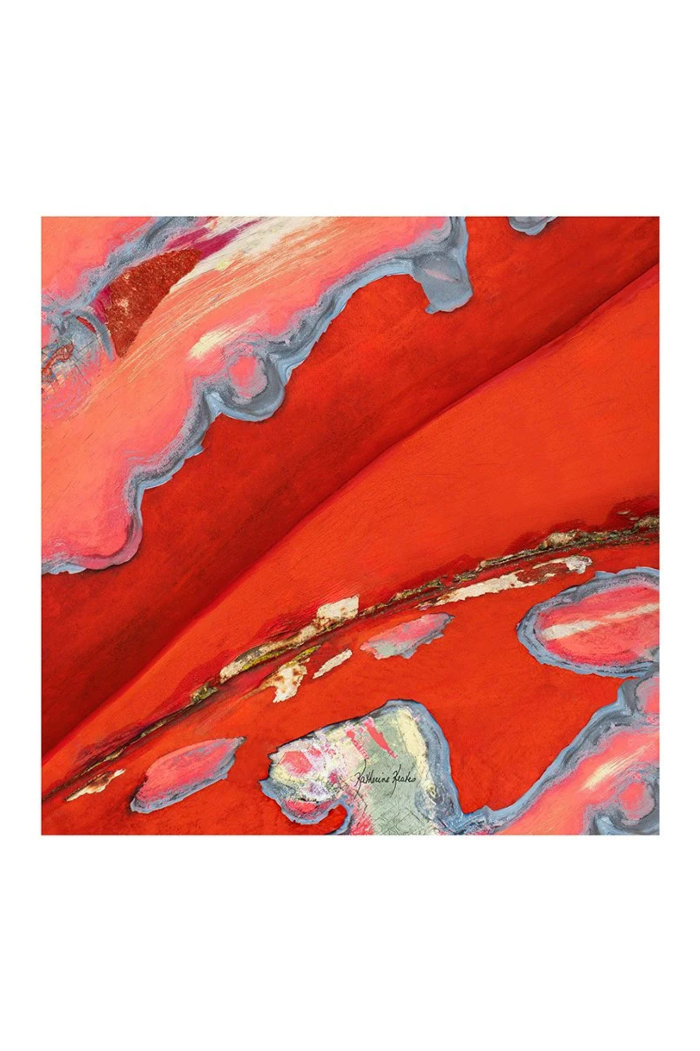 Oversized Square Italian Cashmere Blend Scarf - Riotous Red – Vintage VW - Helene Clarkson Design