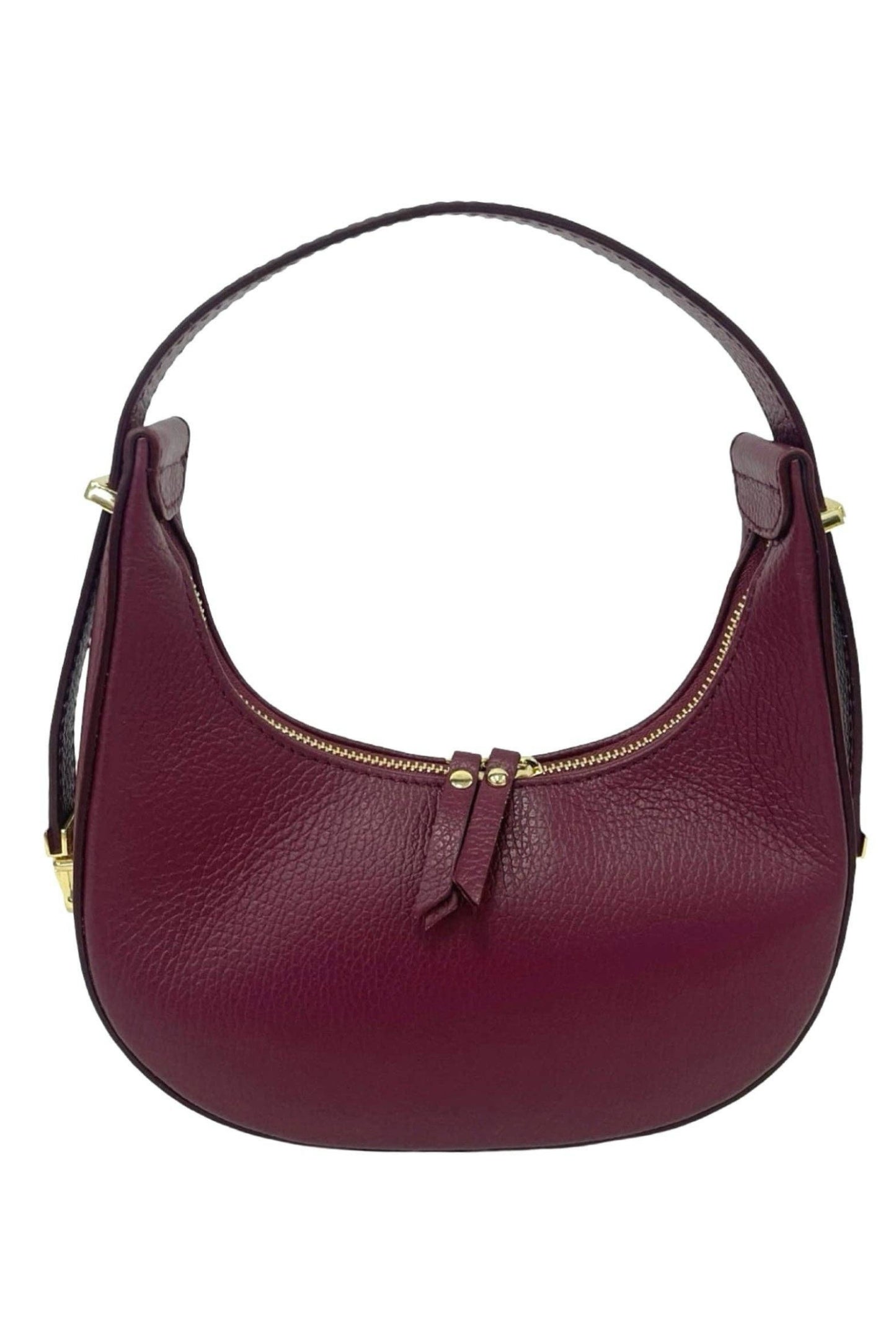 Moon Genuine Leather Mini Hobo Bag