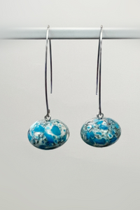 Blue Magnesite Bead Earrings - Helene Clarkson Design