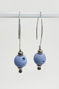 Lilac Ceramic Bead Earrings - Helene Clarkson Design
