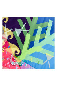 Oversized Square Italian Cashmere Blend Scarf - Kites, Toronto - Helene Clarkson Design