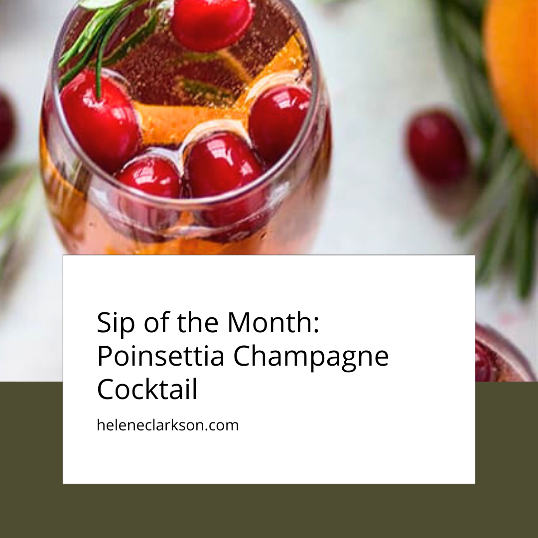 Sip of the Month: The Poinsettia Champagne Cocktail
