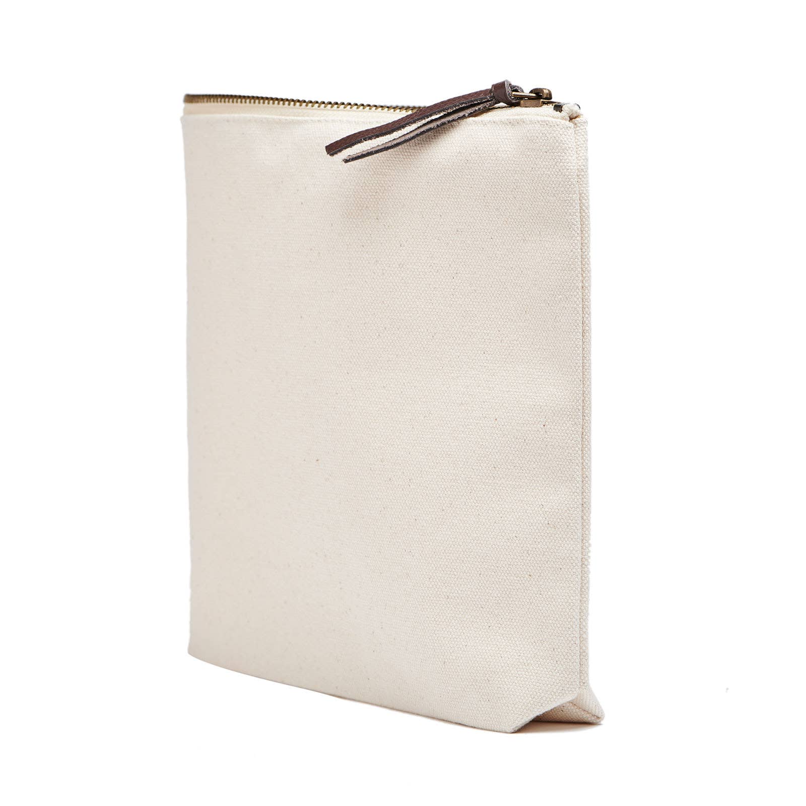 My 6 Favourite A Words Airport Everyday Bag — Large Zipper Top Cotton Canvas Pouch - Helene Clarkson Design