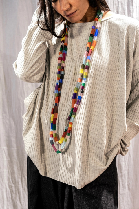 Long Mosaic Necklace - Rosalba Galati - Helene Clarkson Design