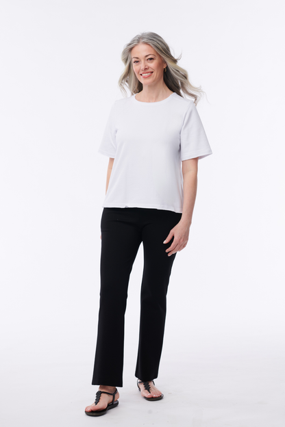 Barcelona French Terry Short Sleeve Top - Helene Clarkson Design