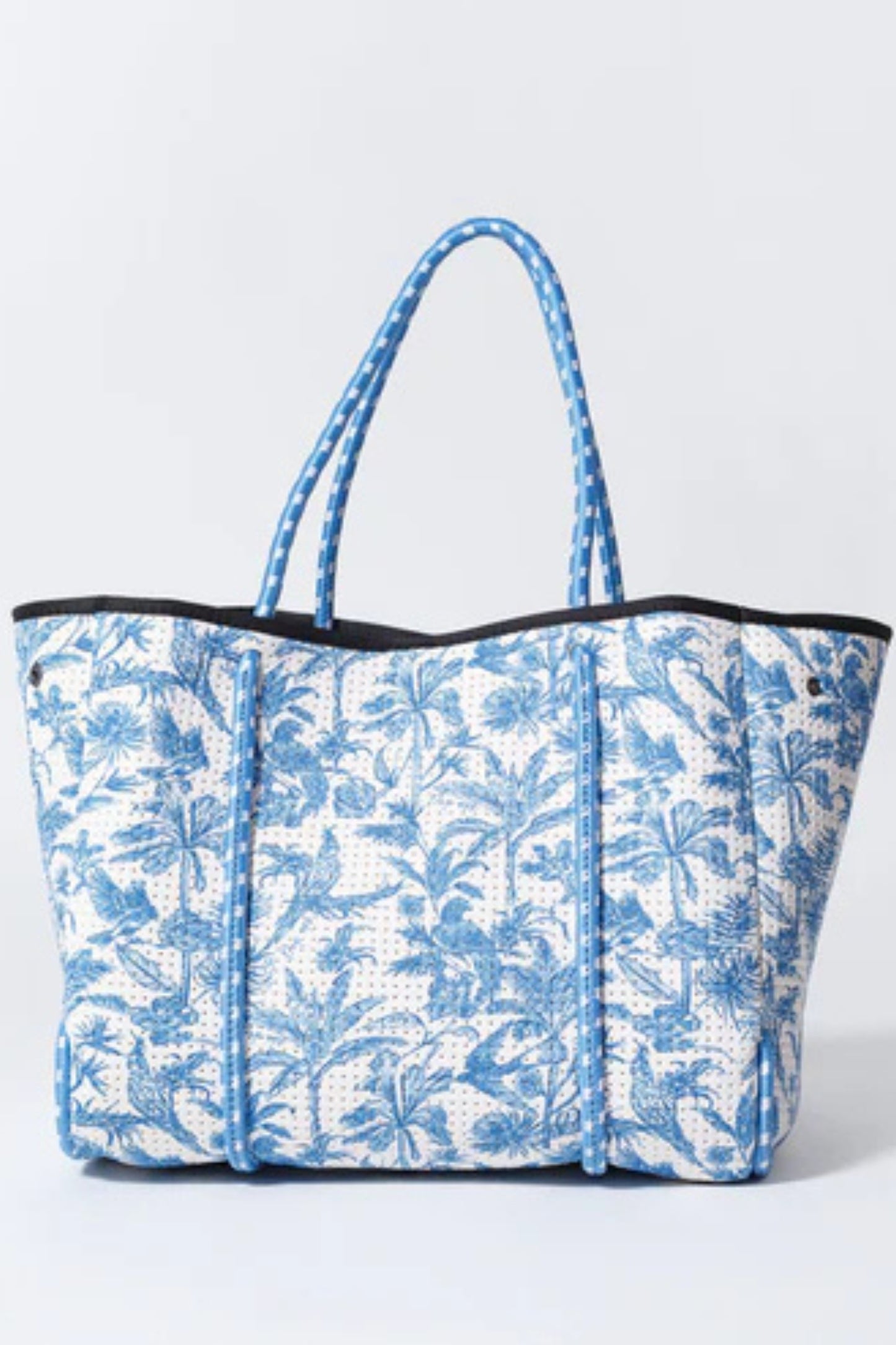 Toile Print Neoprene Everyday Tote