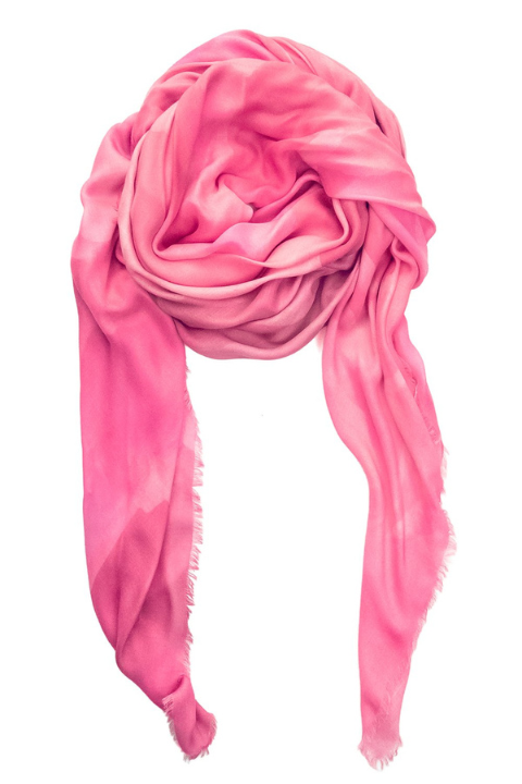 Oversized Square Italian Cashmere Blend Scarf - Peony, Canada - Helene Clarkson Design