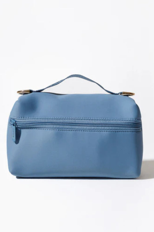 Stormy Blue Neoprene Vanity Clutch
