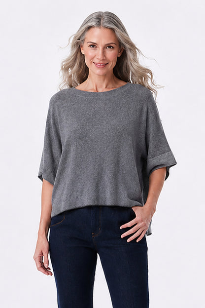 Cashmere-Blend Boxy Sweater