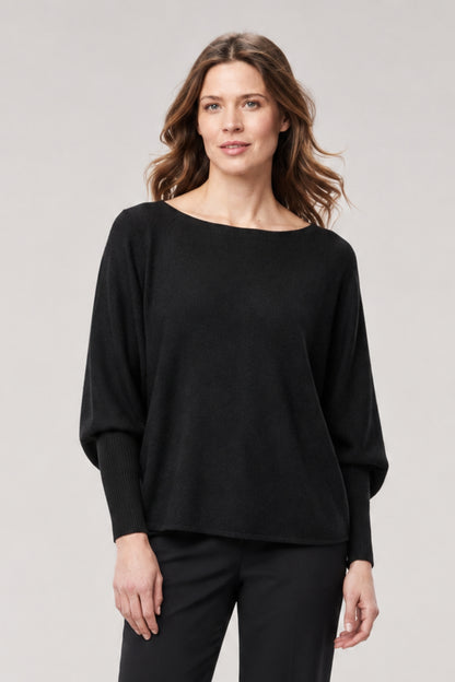 Cashmere-Blend Dolman Long Sleeve Sweater