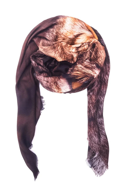 Oversized Square Italian Cashmere Blend Scarf - Bobcat, Italy NEW for Fall/Winter 2026 (Copy)