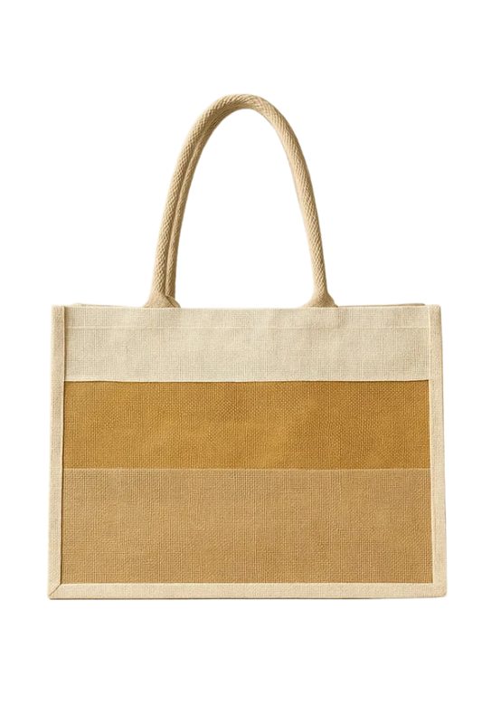 The Harmony Tote Two Tone w/Front Pocket - Helene Clarkson Design