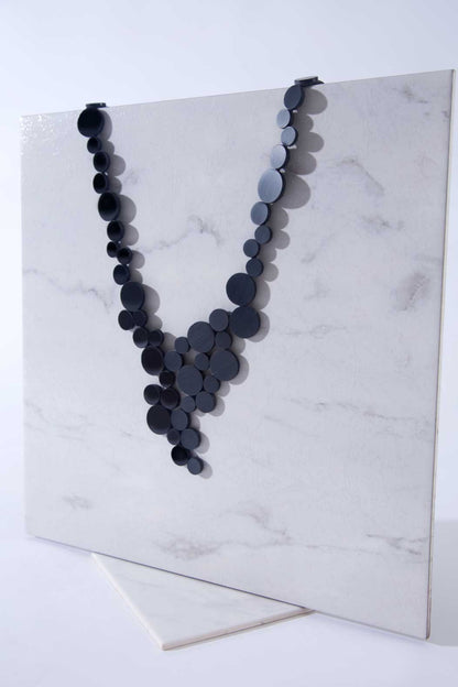 Abstraction Asymmetric V Necklace