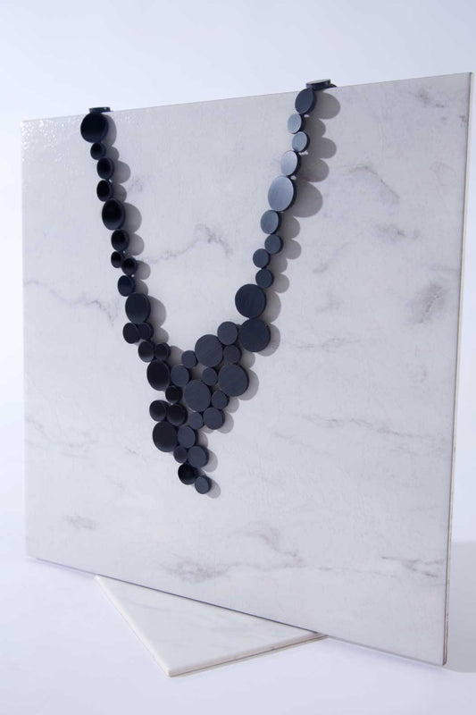 Abstraction Asymmetric V Necklace