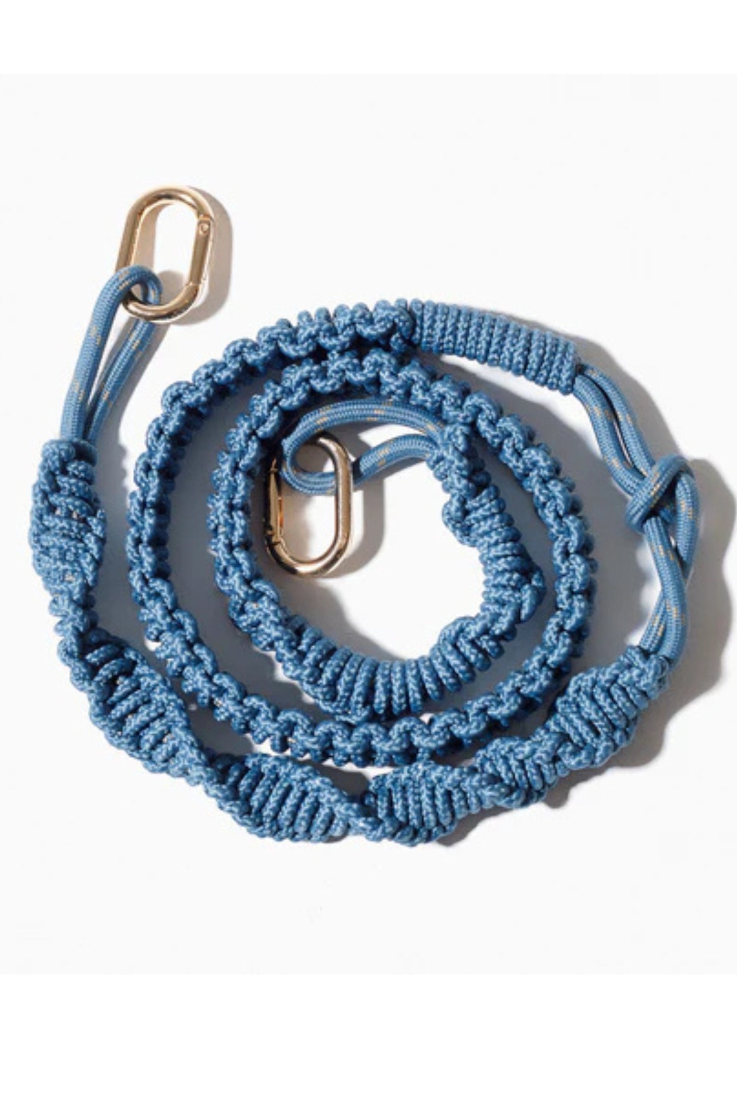 Stormy Blue Macramé Bag Strap