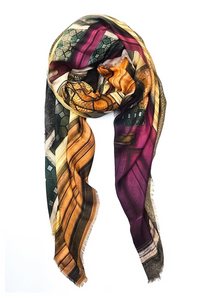 Oversized Square Italian Cashmere Blend Scarf - Frida, United Kingdom - Helene Clarkson Design
