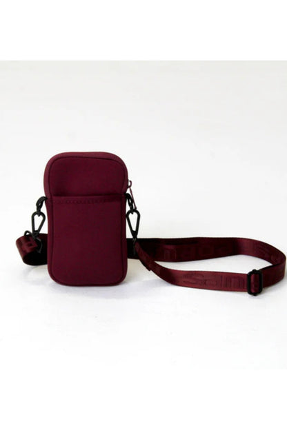 Berry Neoprene Crossbody Phone Bag