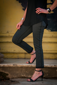 Aro Reversible Pant - Grey Marl/Black - Helene Clarkson Design