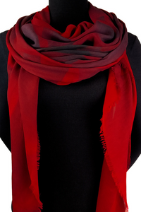 Oversized Square Italian Cashmere Blend Scarf - Dahlia - Limited Edition - Helene Clarkson Design