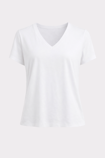 Albi Sustainable V-Neck T-Shirt - Helene Clarkson Design