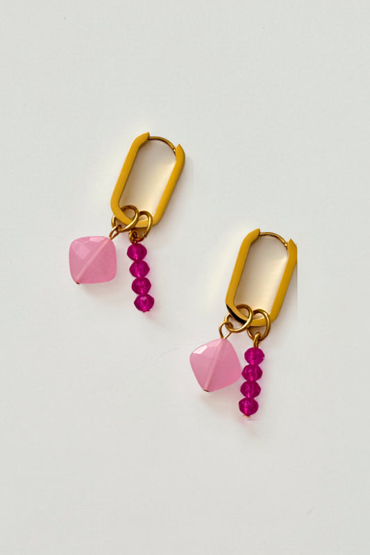 Rosa Convertible Charm Hoop Earrings