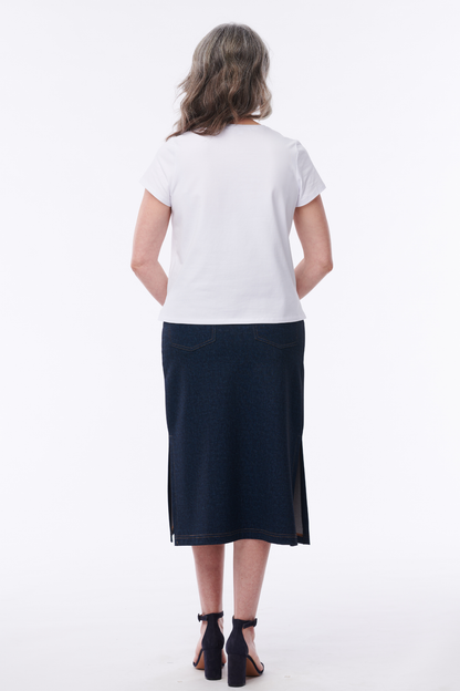 Hanna Ponte Jean Skirt - Helene Clarkson Design