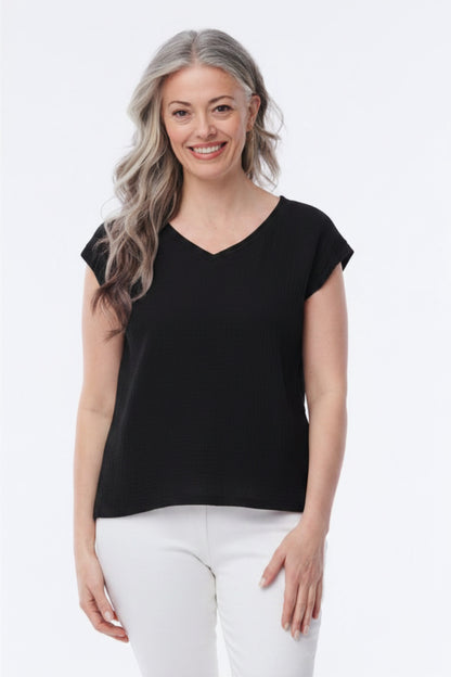 Ada Crinkle Gauze Reversible Top - Helene Clarkson Design