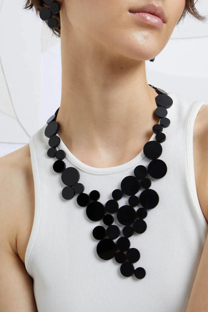 Abstraction Asymmetric V Necklace