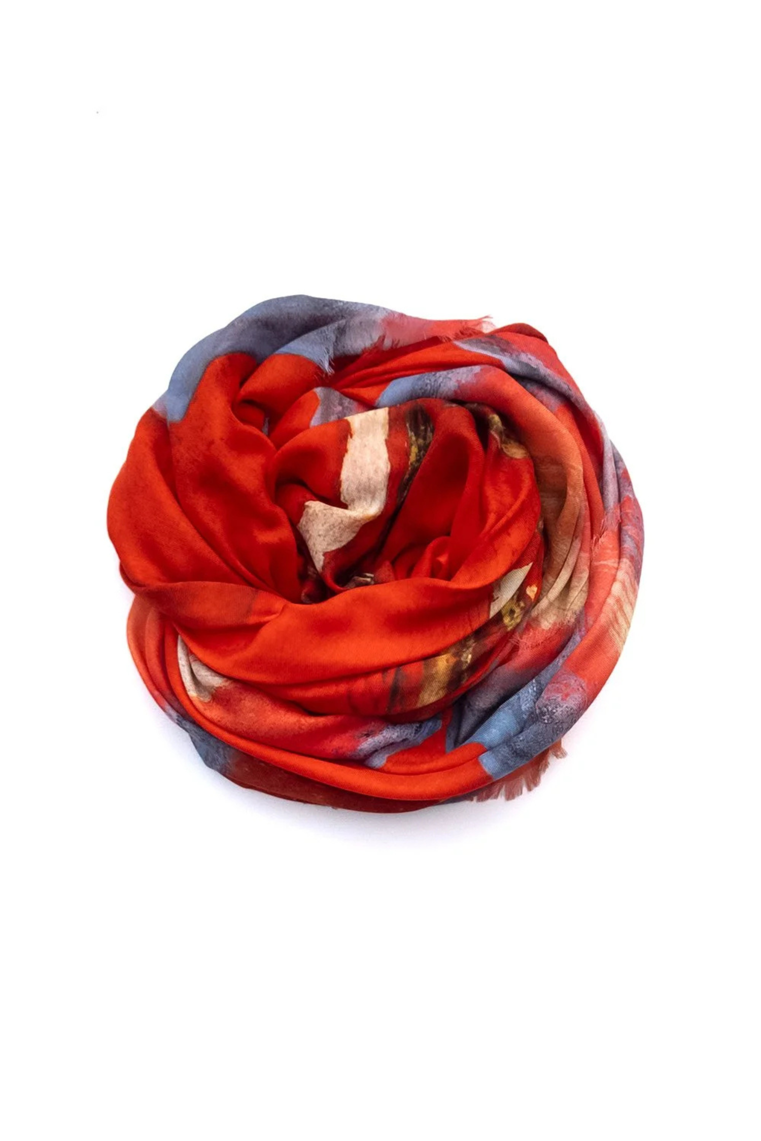 Oversized Square Italian Cashmere Blend Scarf - Riotous Red – Vintage VW - Helene Clarkson Design