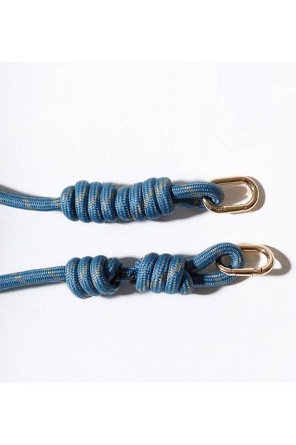 Stormy Blue Rope Bag Strap