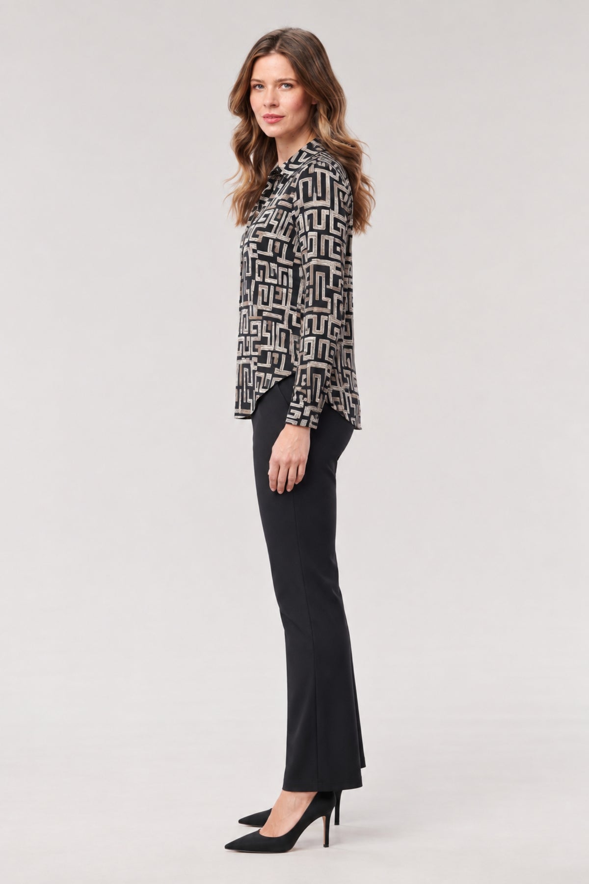 Bala Wrinkle-Free Button-Down Blouse