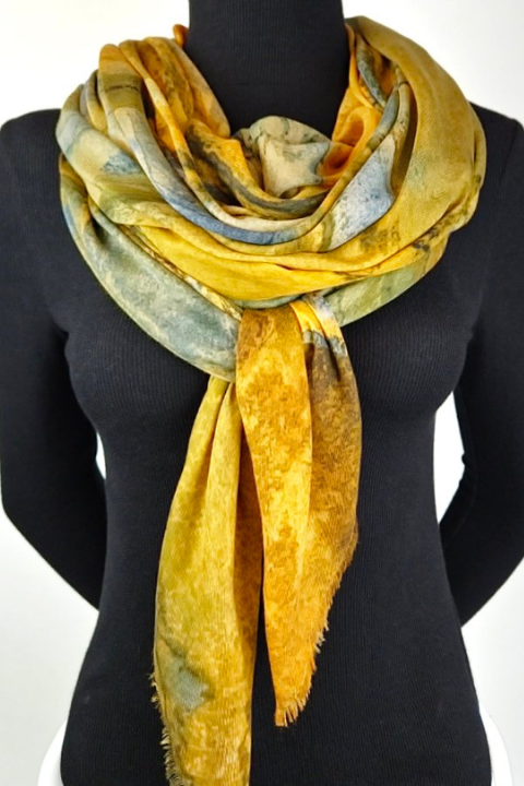 Oversized Square Italian Cashmere Blend Scarf - Gros Morne - Newfoundland - Helene Clarkson Design
