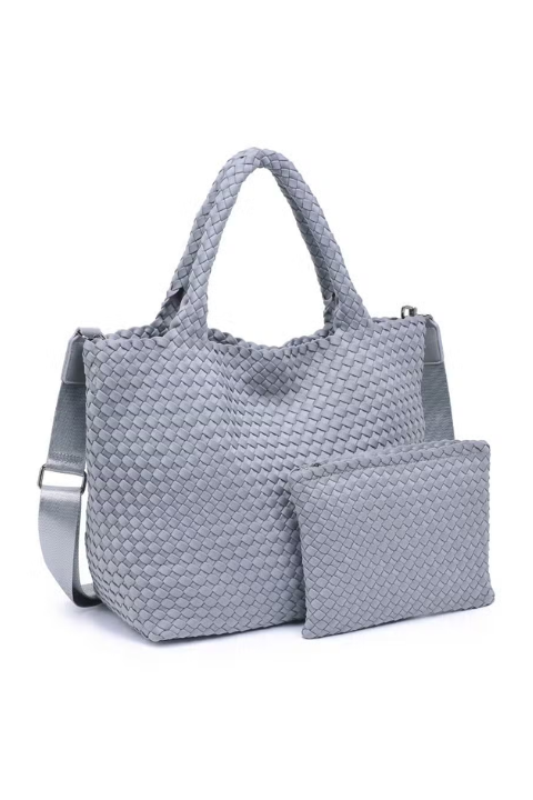 Sky's The Limit - Medium Woven Neoprene Tote - Helene Clarkson Design