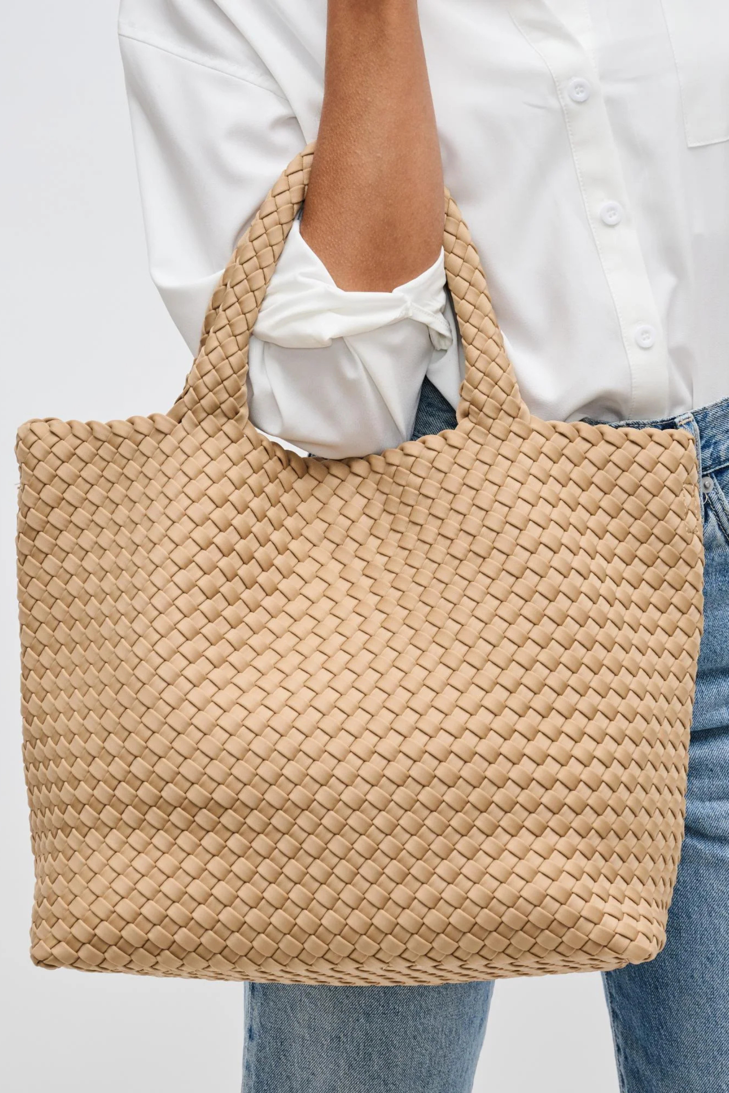 Sky's The Limit - Medium Woven Neoprene Tote - Helene Clarkson Design