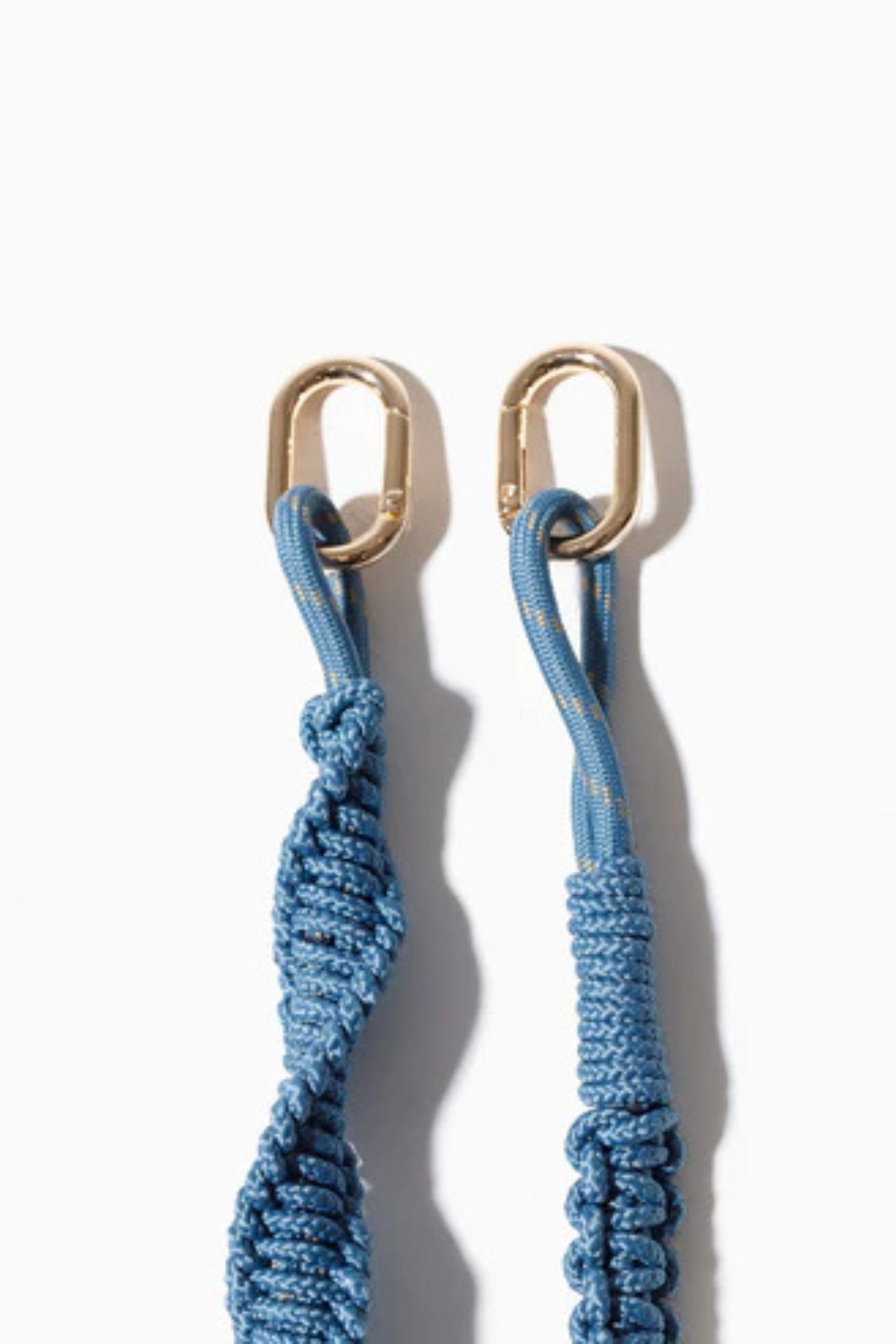 Stormy Blue Macramé Bag Strap