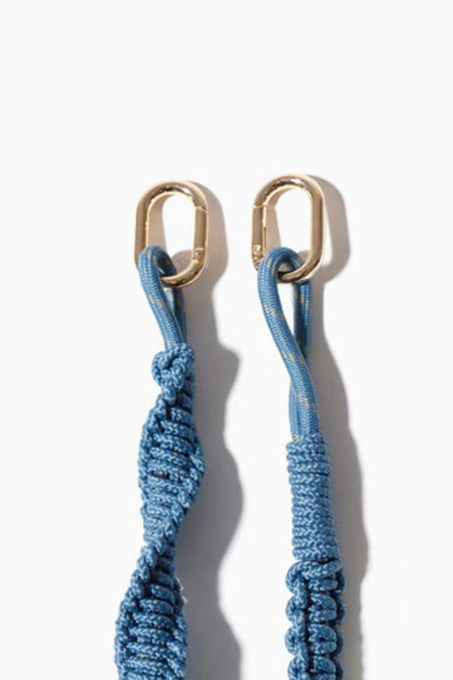 Stormy Blue Macramé Bag Strap