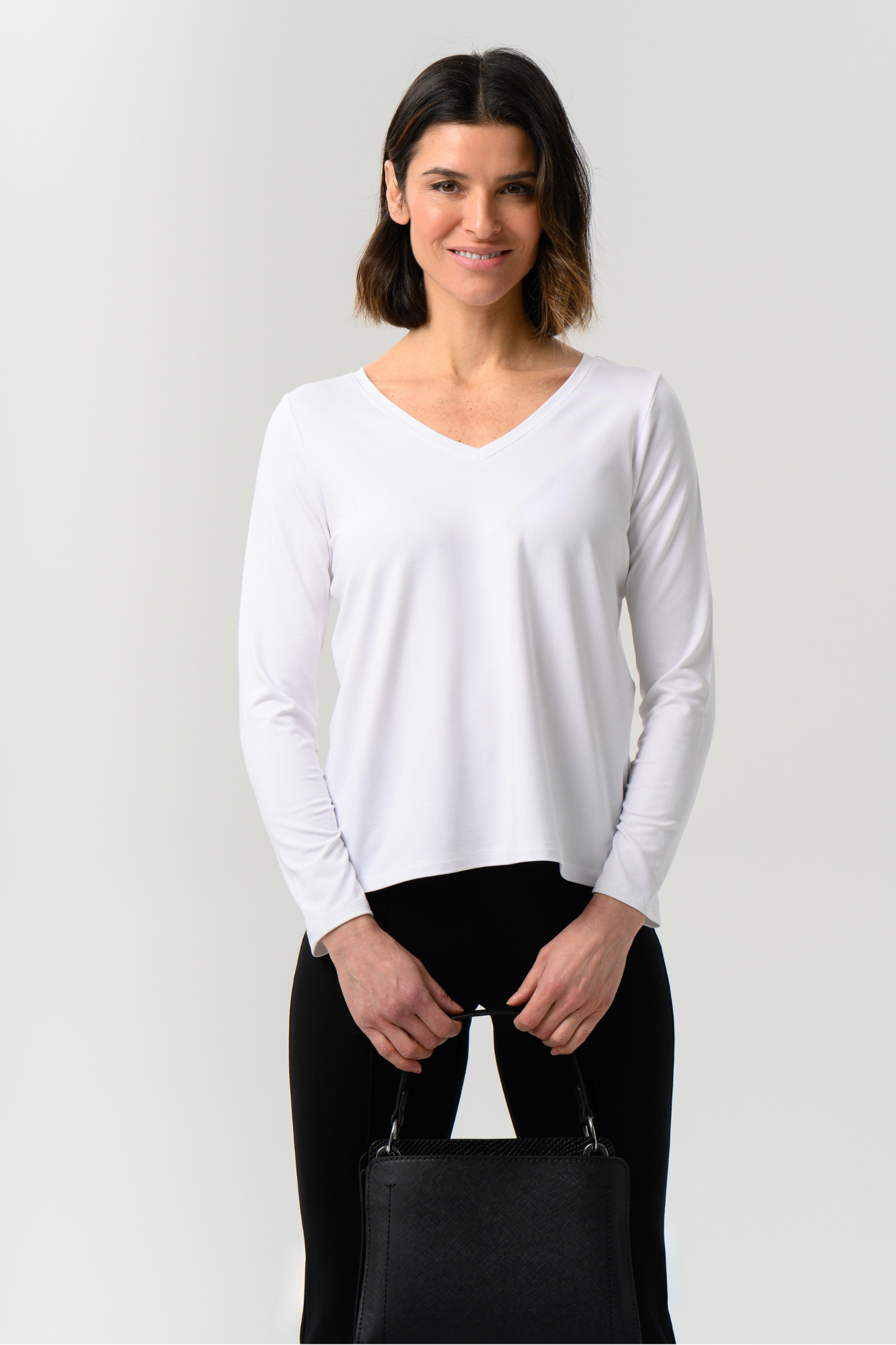 Albi Sustainable V-Neck Long Sleeve Shirt - Helene Clarkson Design