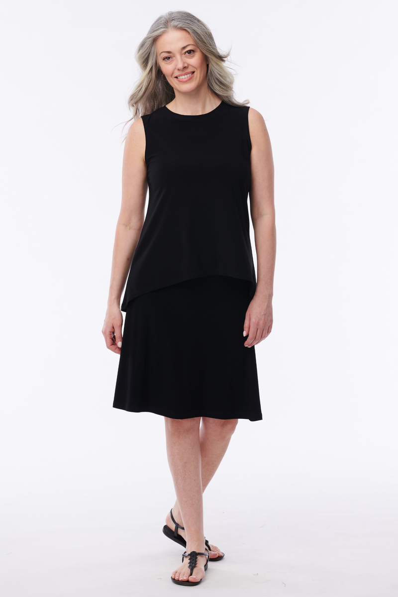 Halle Reversible Skirt – Wrinkle-Free Jersey Knit - Helene Clarkson Design