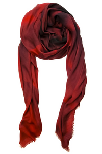 Oversized Square Italian Cashmere Blend Scarf - Dahlia - Limited Edition - Helene Clarkson Design