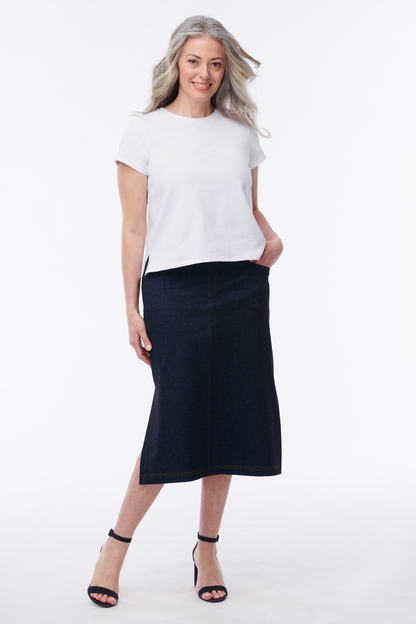 Hanna Ponte Jean Skirt - Helene Clarkson Design