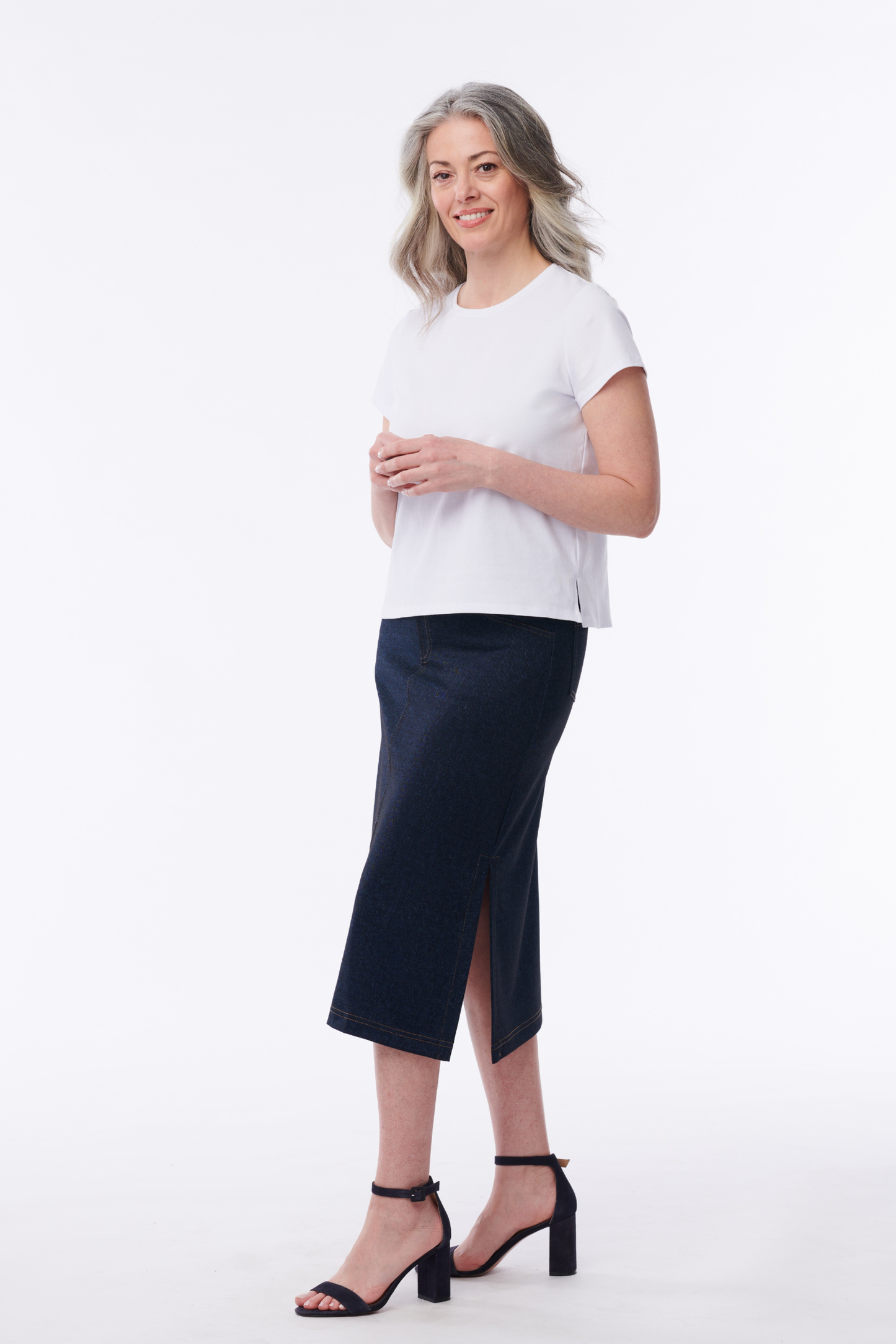 Hanna Ponte Jean Skirt - Helene Clarkson Design
