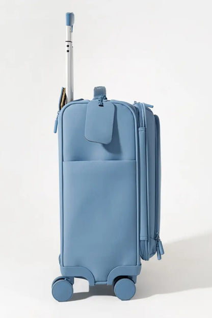 Stormy Blue Neoprene Carry-On Suitcase