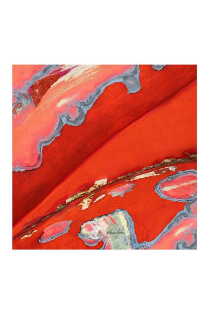 Oversized Square Italian Cashmere Blend Scarf - Riotous Red – Vintage VW - Helene Clarkson Design