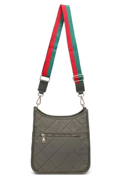 Quilted Motivator Messenger Crossbody Bag - Helene Clarkson Design