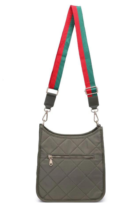Quilted Motivator Messenger Crossbody Bag - Helene Clarkson Design