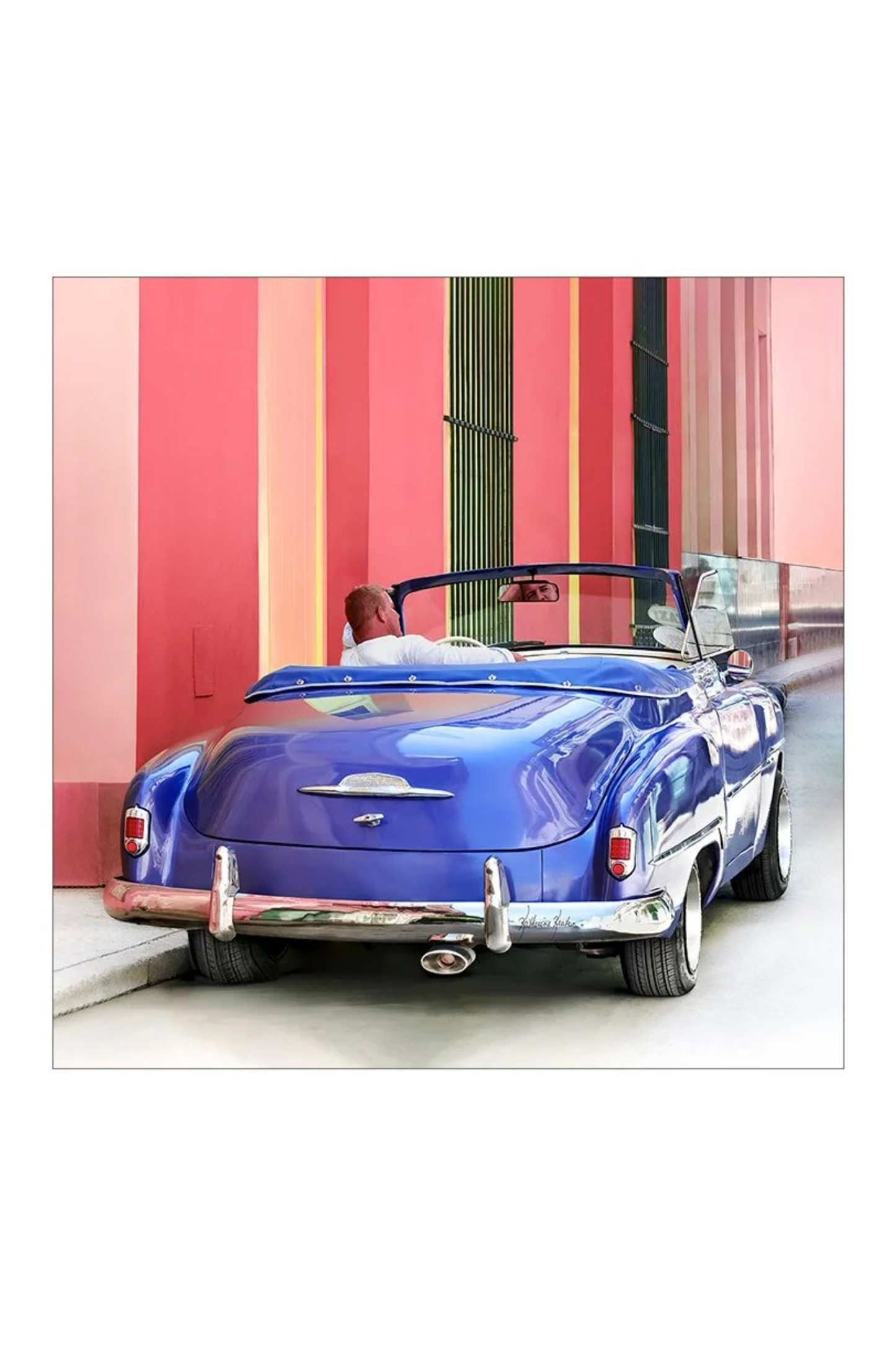 Oversized Square Italian Cashmere Blend Scarf - Purple Taxi – Cuba - Helene Clarkson Design