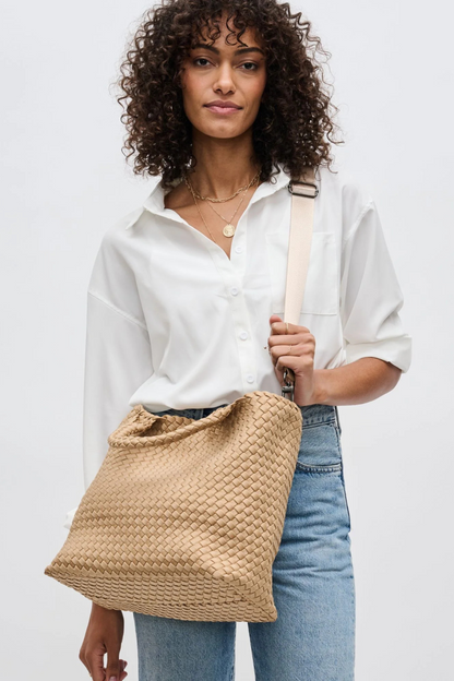 Sky's The Limit - Medium Woven Neoprene Tote - Helene Clarkson Design