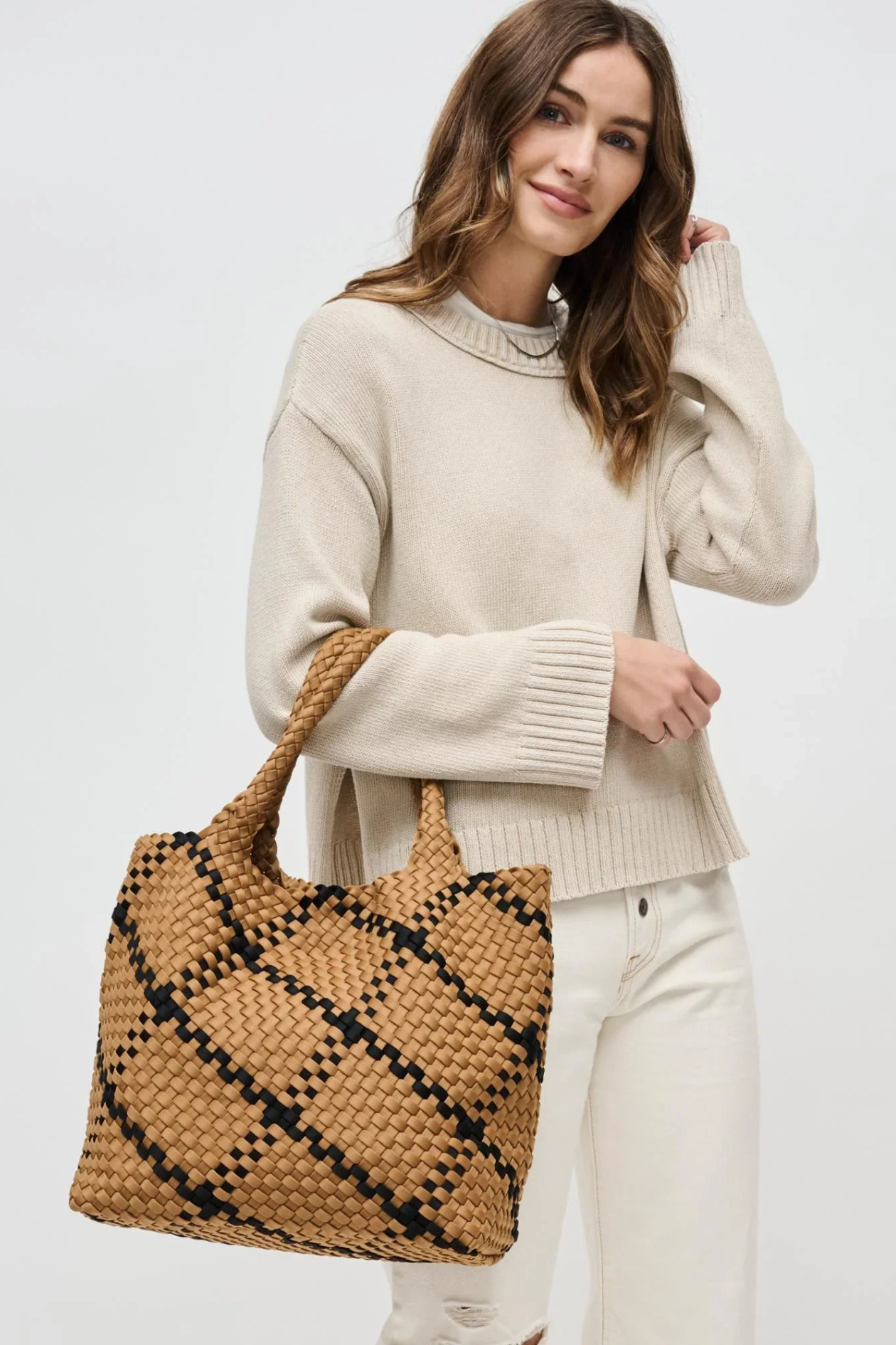 Sky's The Limit - Medium Woven Neoprene Tote - Helene Clarkson Design