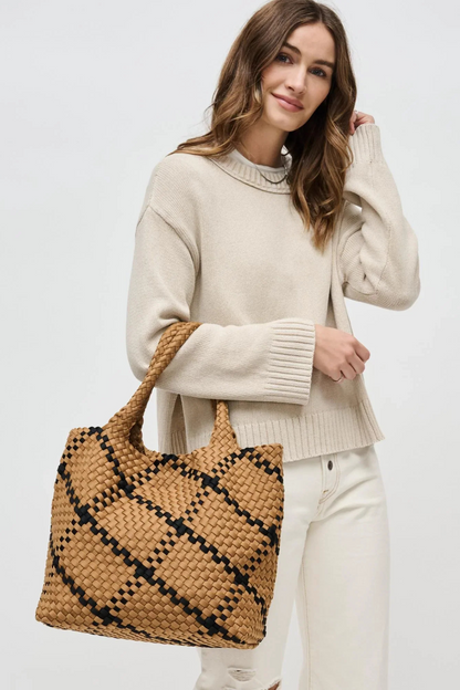 Sky's The Limit - Medium Woven Neoprene Tote - Helene Clarkson Design